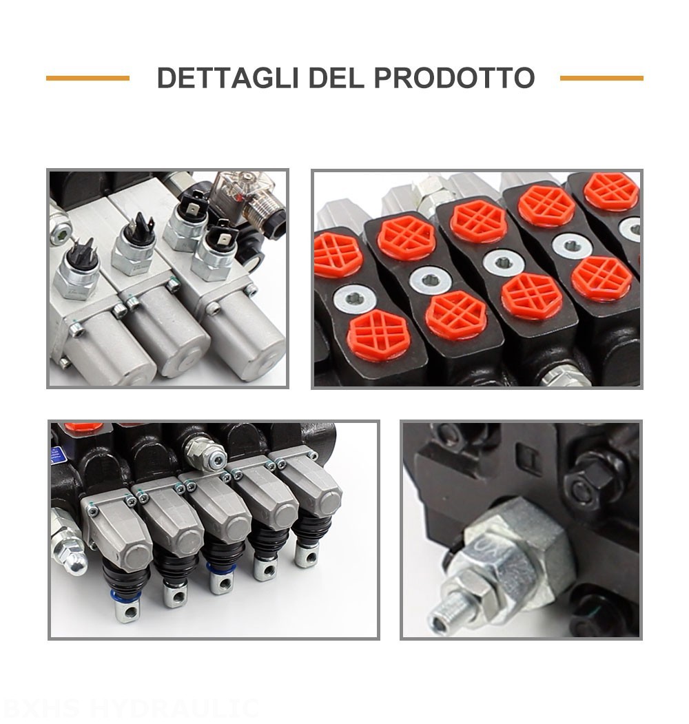 SD8 Manuale 5 Spool Valvola direzionale sezionale